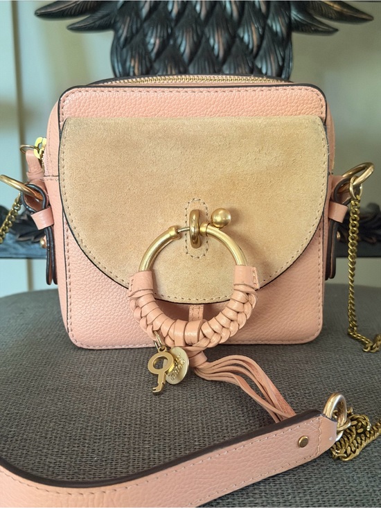 See By Chloe Handbags - See by Chloe Joan Camera Bag, Pink Suede